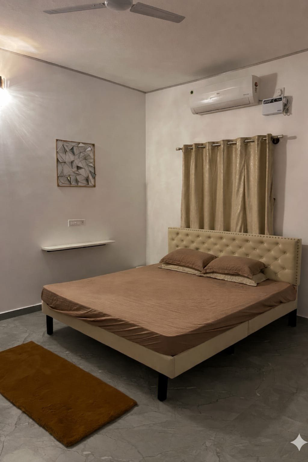 Air-conditioned bedroom